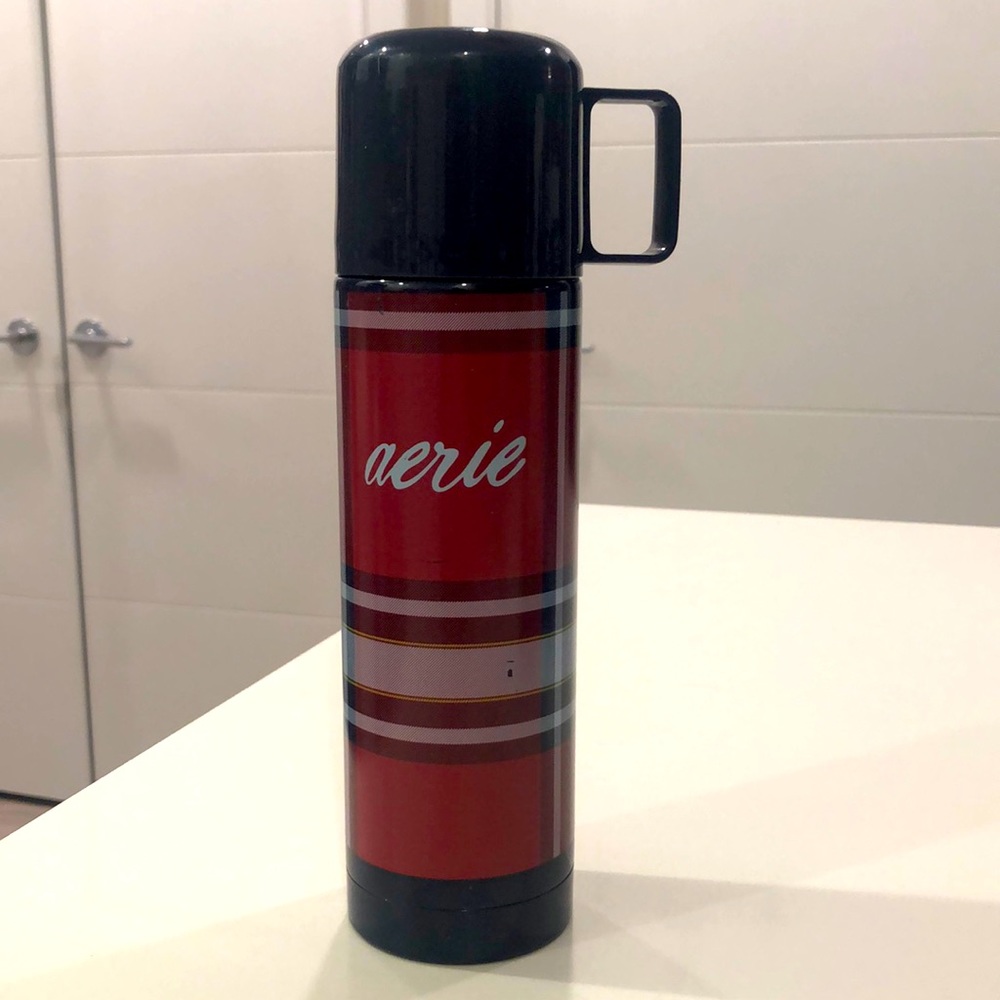 RARE Aerie plaid thermos